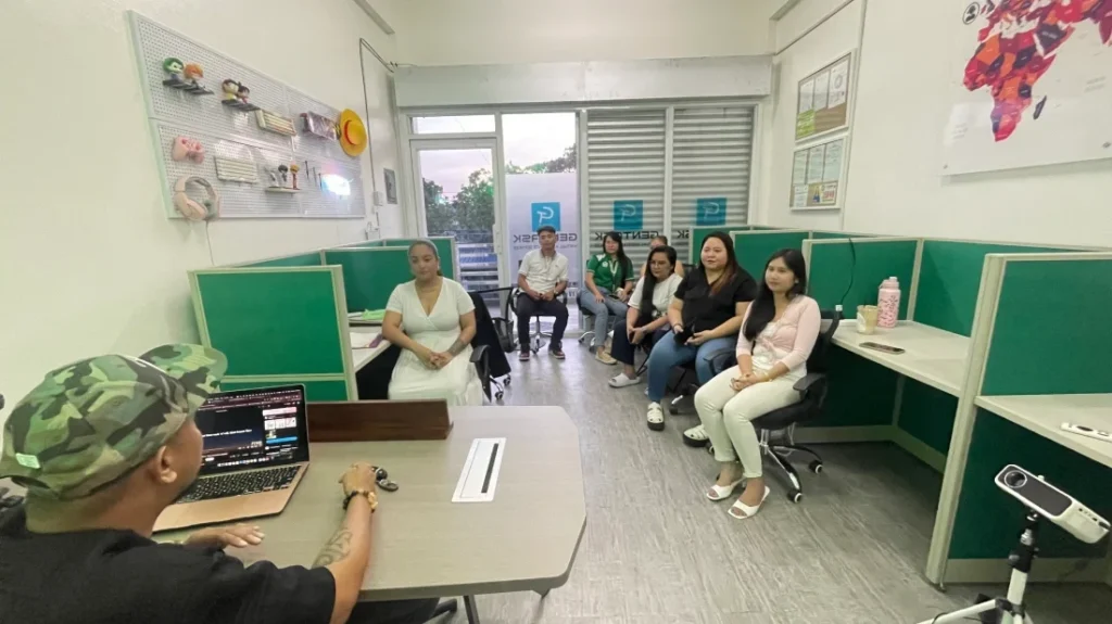 Gentask team attending an internal training session