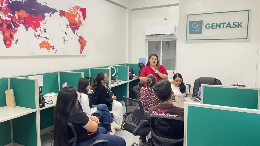 Gentask team during a strategy alignment discussion